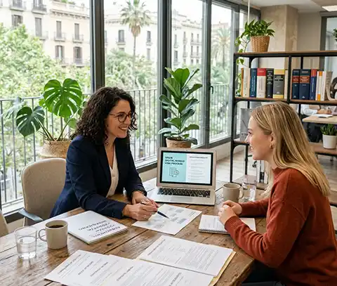 Spain immigration lawyer helping digital nomad with visa application