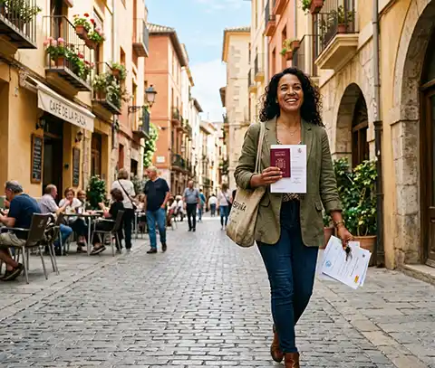 Spanish nationality and citizenship concept for foreigners living in Spain